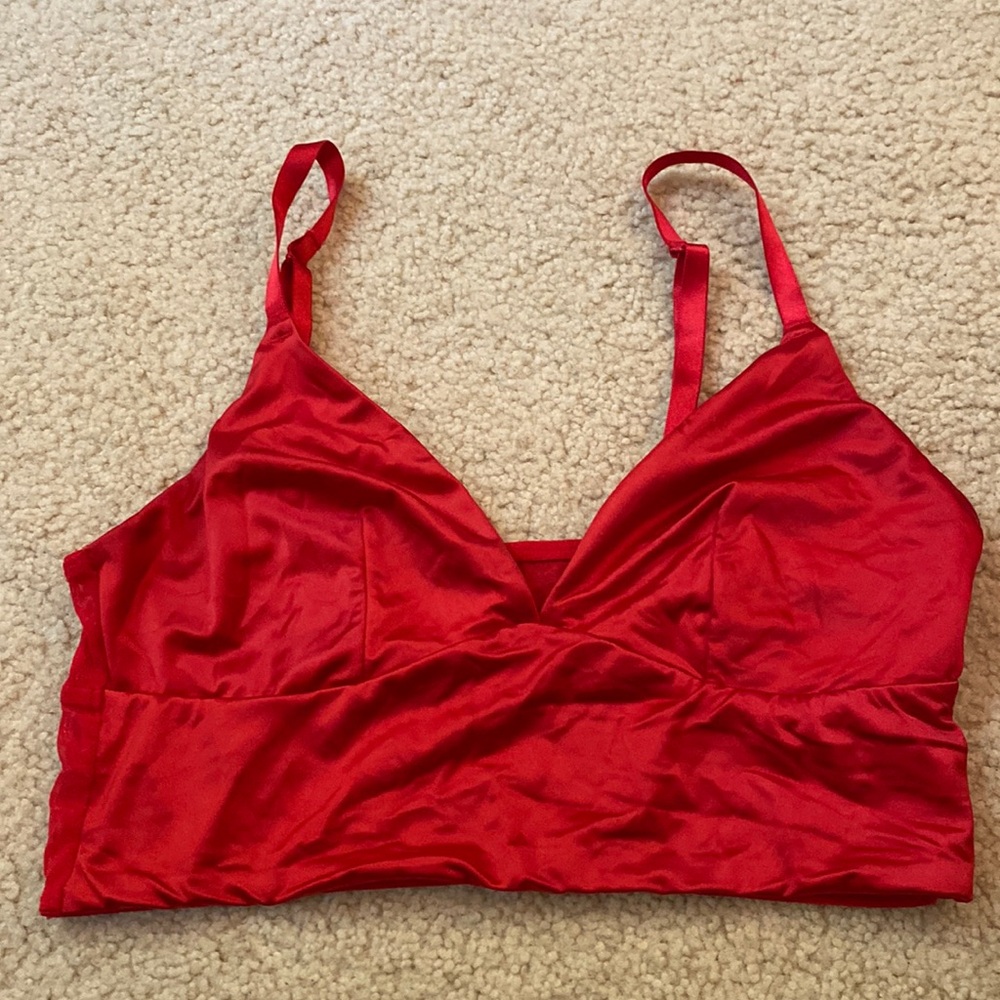 Red bralette